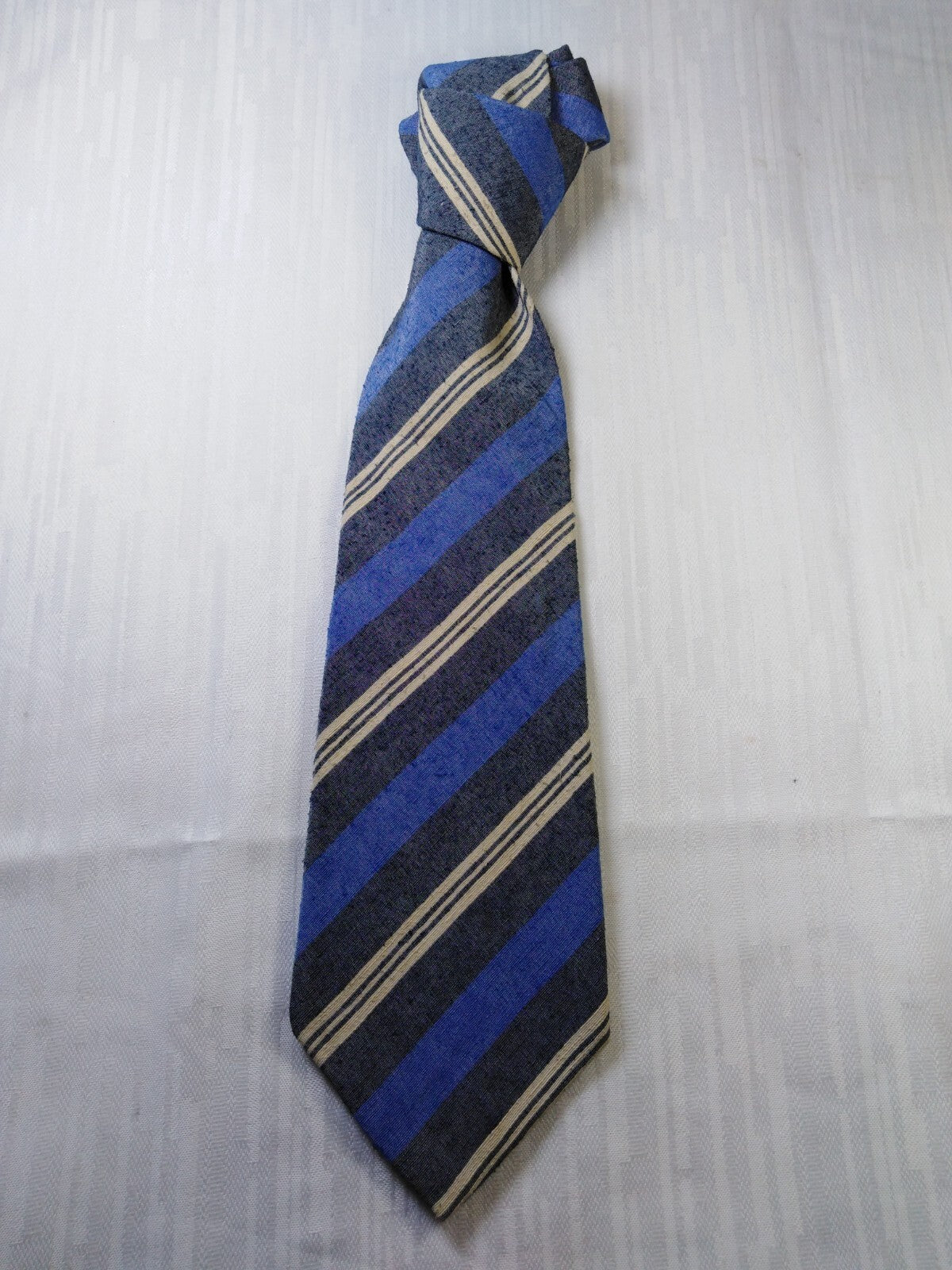 GRIGIOPERLA 100% SETA SILK TIE CRAVATTA NECKTIE ITALY VINTAGE CLASSIC