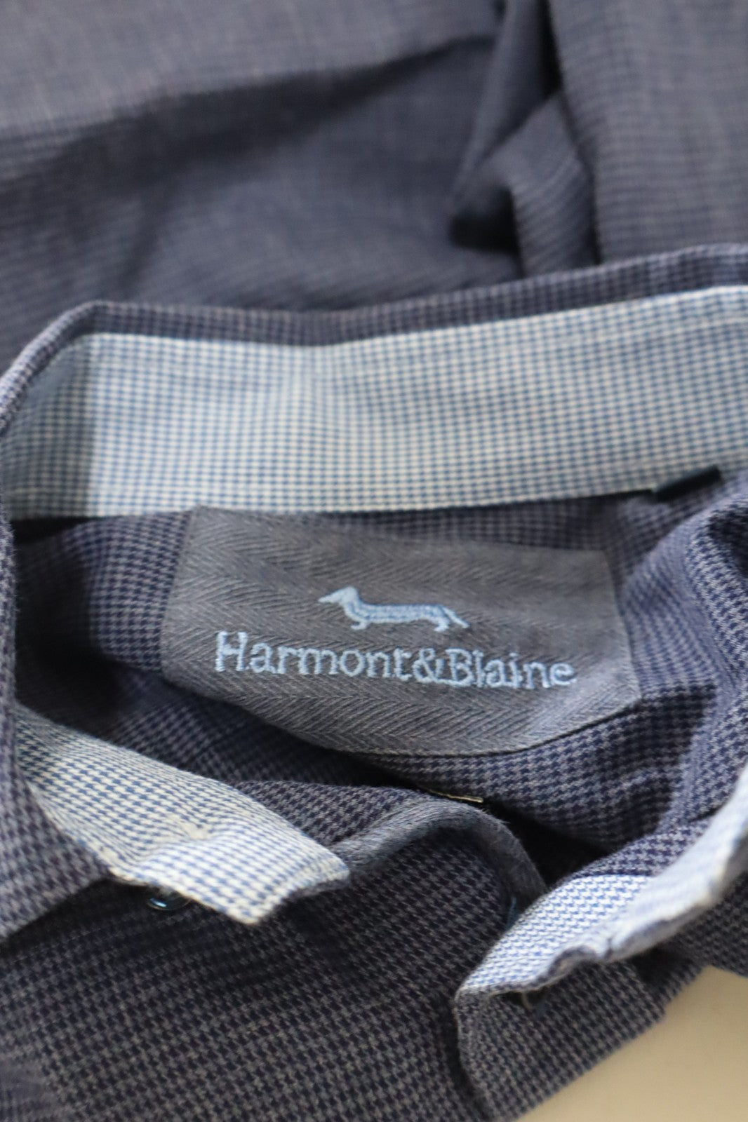 HARMONT & BLAINE CAMICIA UOMO TG. S MAN CASUAL VINTAGE SHIRT COTONE COTTON LOGO