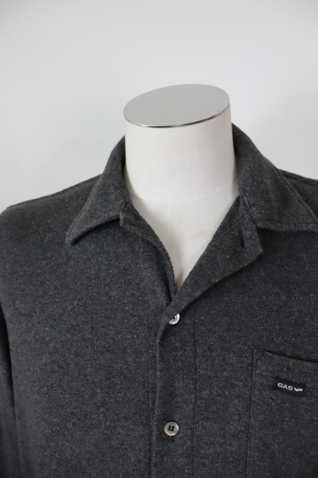 GAS CAMICIA UOMO TG. M MAN CASUAL COTONE VINTAGE SHIRT PILE