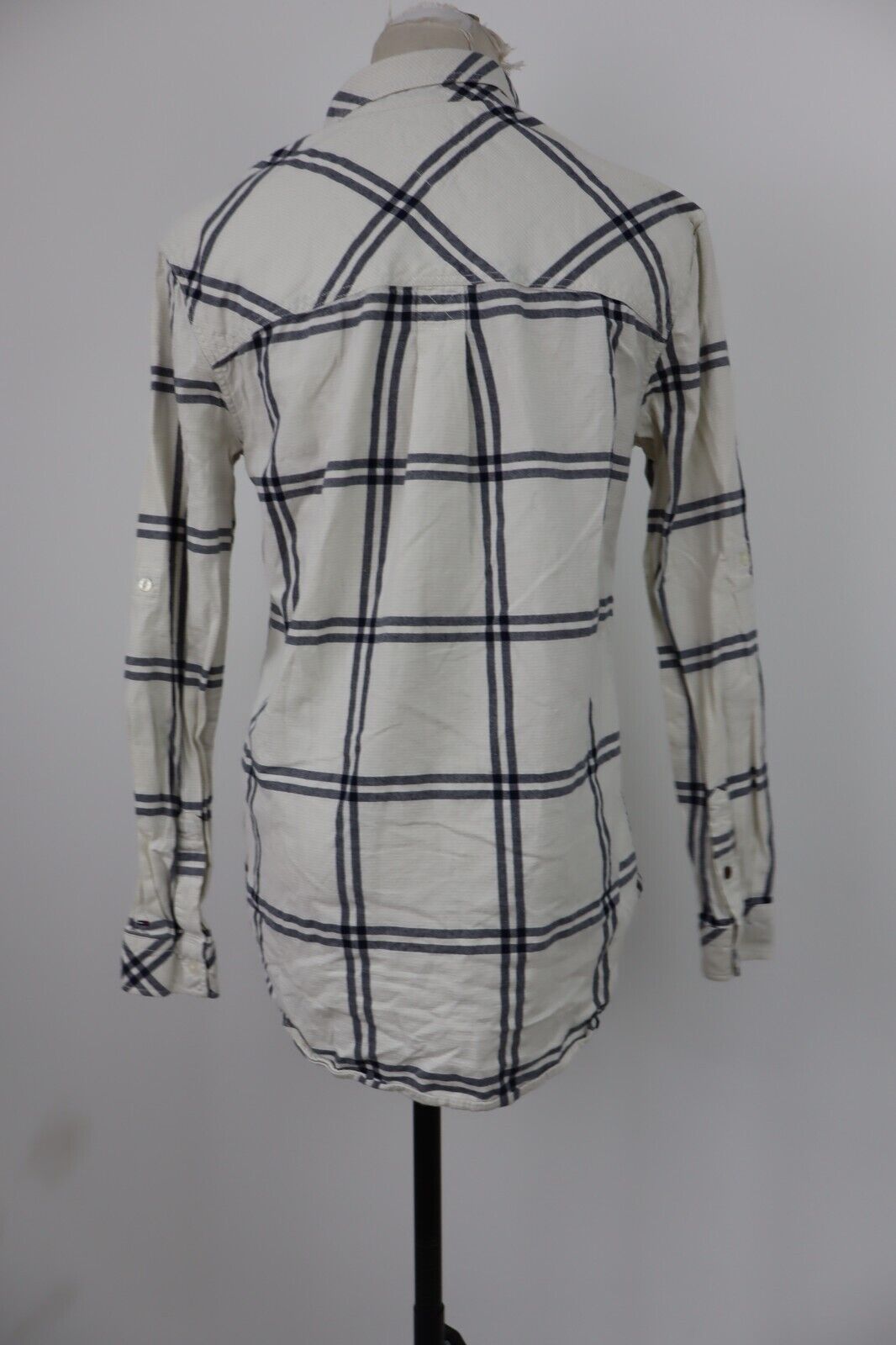 TOMMY HILFIGER CAMICIA DONNA TG. XS WOMAN SHIRT CASUAL VINTAGE COTONE