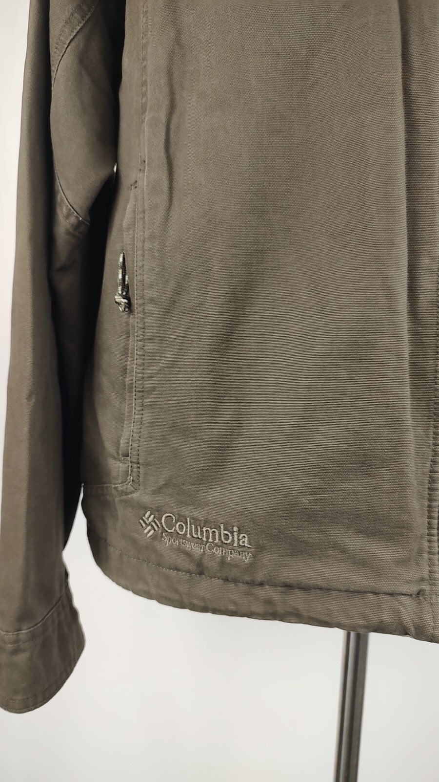 COLUMBIA GIUBBINO UOMO Tg L MAN CASUAL VINTAGE JACKET  COTONE