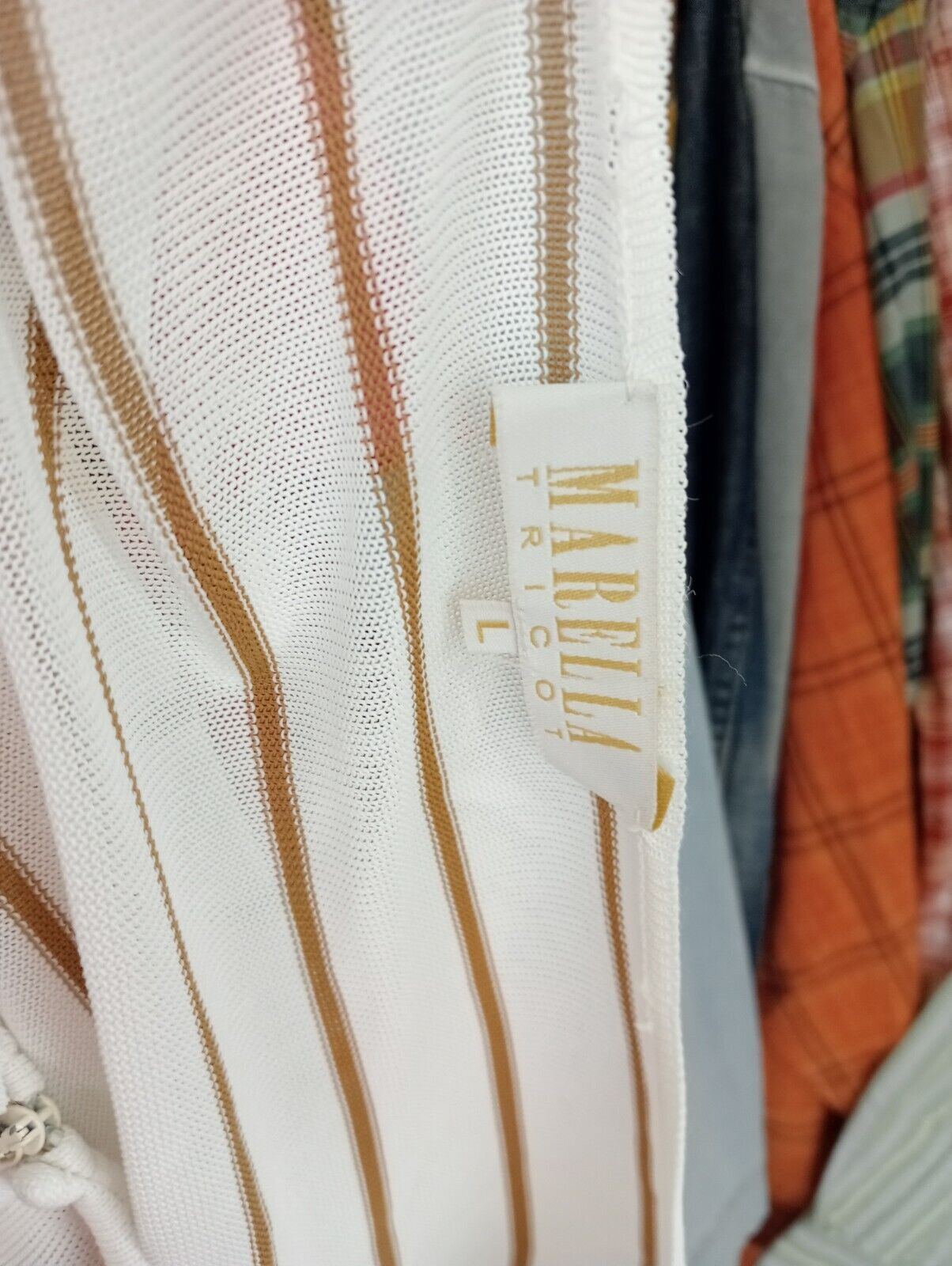 MARELLA MAGLIA ZIP DONNA TG. L WOMAN CASUAL VINTAGE T-SHIRT MADE ITALY