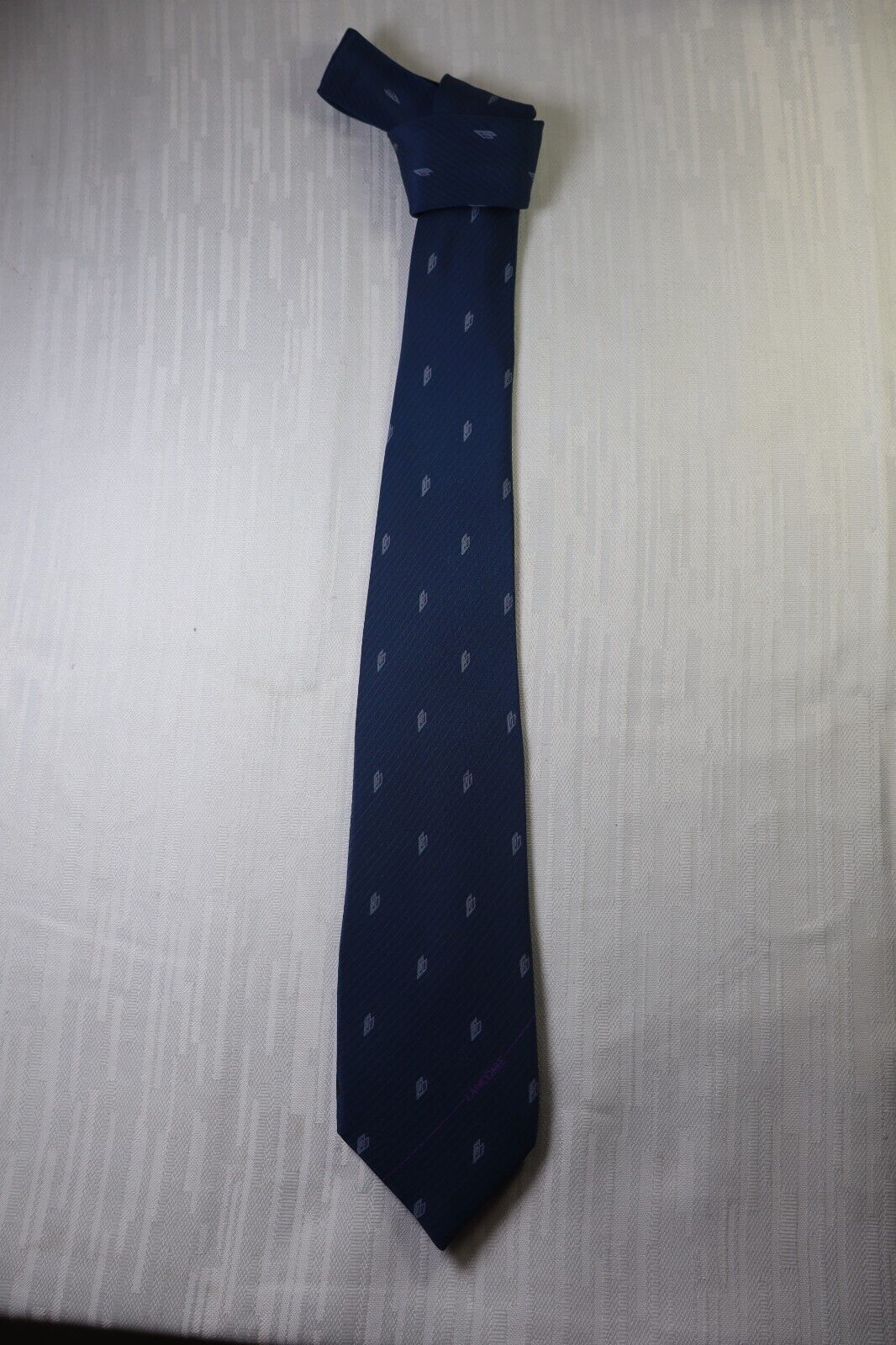 LANCOME 100% SETA SILK TIE CRAVATTA NECKTIE VINTAGE CLASSIC ITALY