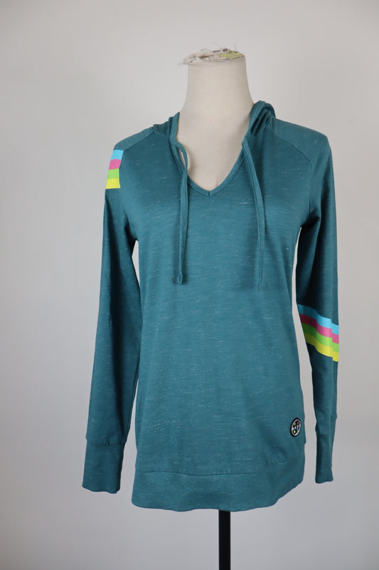 MAUI MAGLIA CAPPUCCIO DONNA TG XS 34 WOMAN CASUAL VINTAGE T-SHIRT TOP COTONE