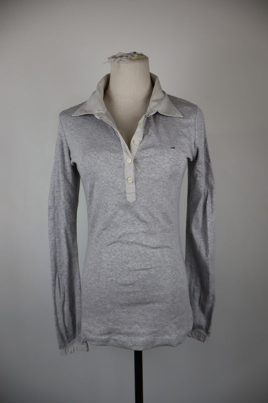 TOMMY HILFIGER POLO MAGLIA DONNA COTONE TG. M WOMAN COTTON SHIRT CASUAL VINTAGE