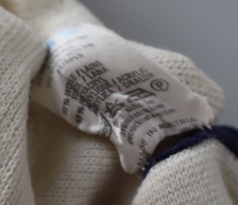 ADIDAS '80S MAGLIONE MAGLIA LANA DONNA Tg. 52 WOMAN CASUAL WOOL SWEATER VINTAGE