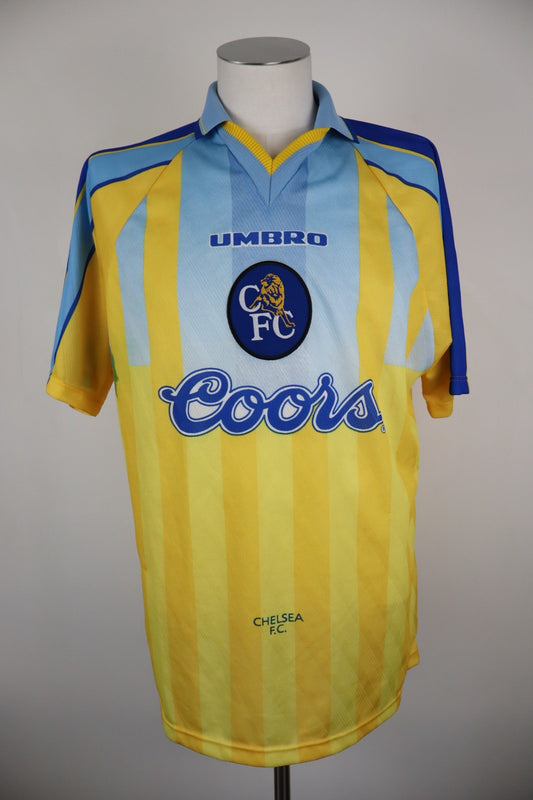 UMBRO CHELSEA MAGLIA SPORT CALCIO TRIKOT UOMO Tg L SOCCER JERSEY VINTAGE 96/97