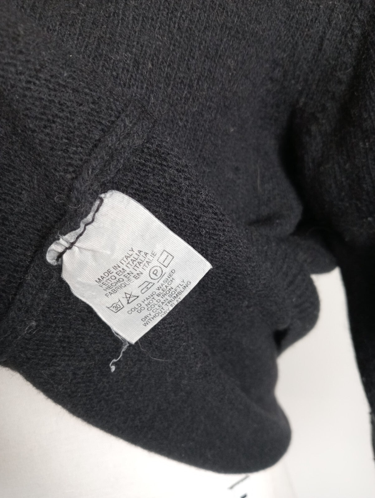 TRUSSARDI JEANS MAGLIONE LANA UOMO Tg. L MAN CASUAL WOOL SWEATER VINTAGE