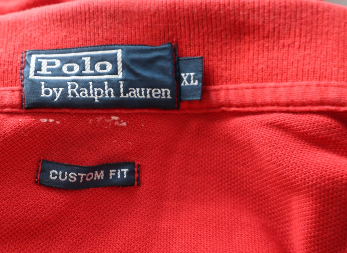 RALPH LAUREN MAGLIA POLO UOMO COTONE TG XL MAN COTTON SHIRT CASUAL VINTAGE LOGO