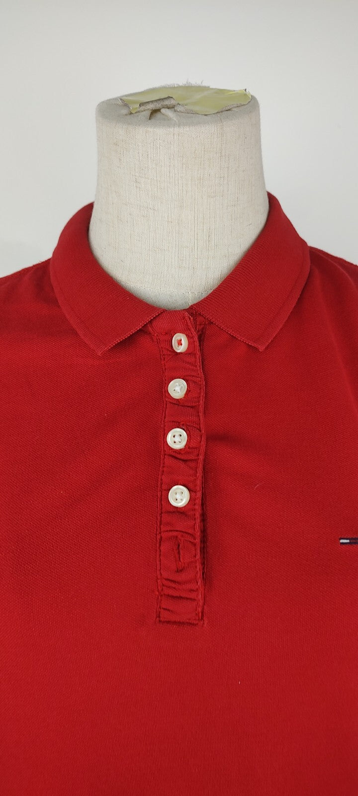 TOMMY HILFIGER POLO MAGLIA DONNA COTONE TG. XL WOMAN SHIRT CASUAL VINTAGE