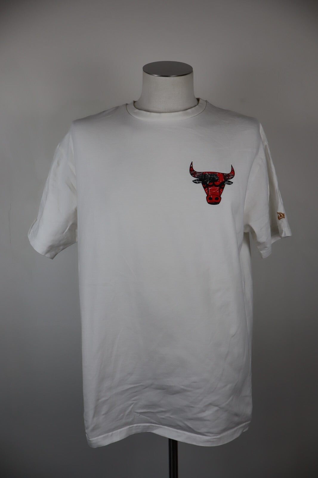 NEW ERA CHICAGO BULLS MAGLIA UOMO TG. M MAN T-SHIRT VINTAGE CASUAL COTONE