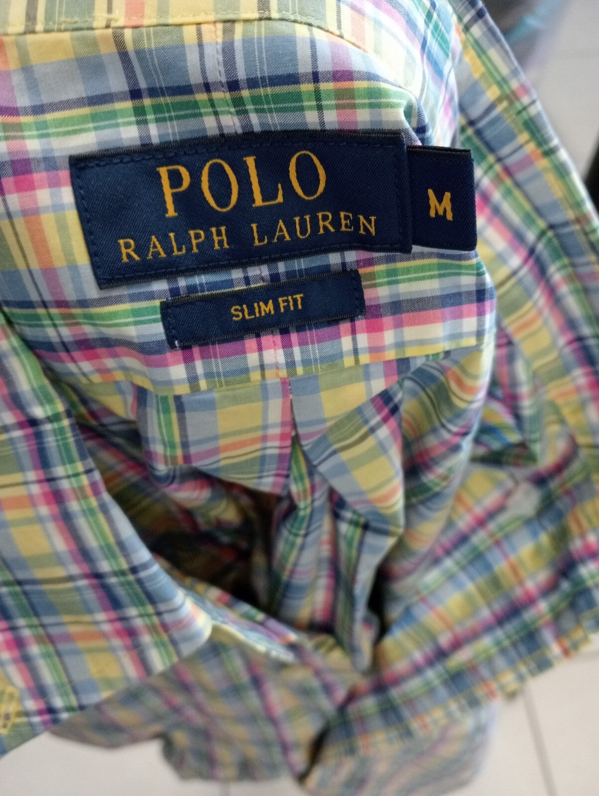RALPH LAUREN CAMICIA UOMO COTONE TG. M  MAN CASUAL VINTAGE SHIRT