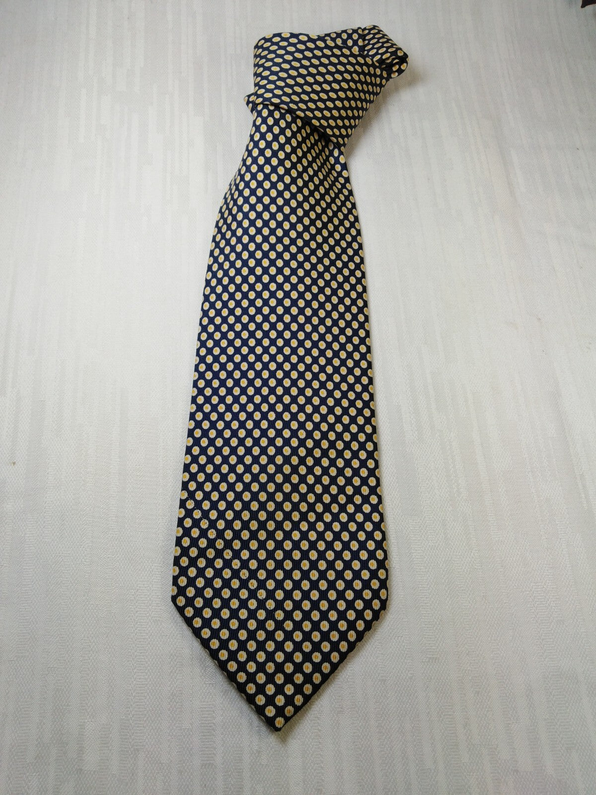LAWRENCE OF WARWICK 100% SILK TIE SETA CRAVATTA NECKTIE MADE IN ITALY CLASSIC