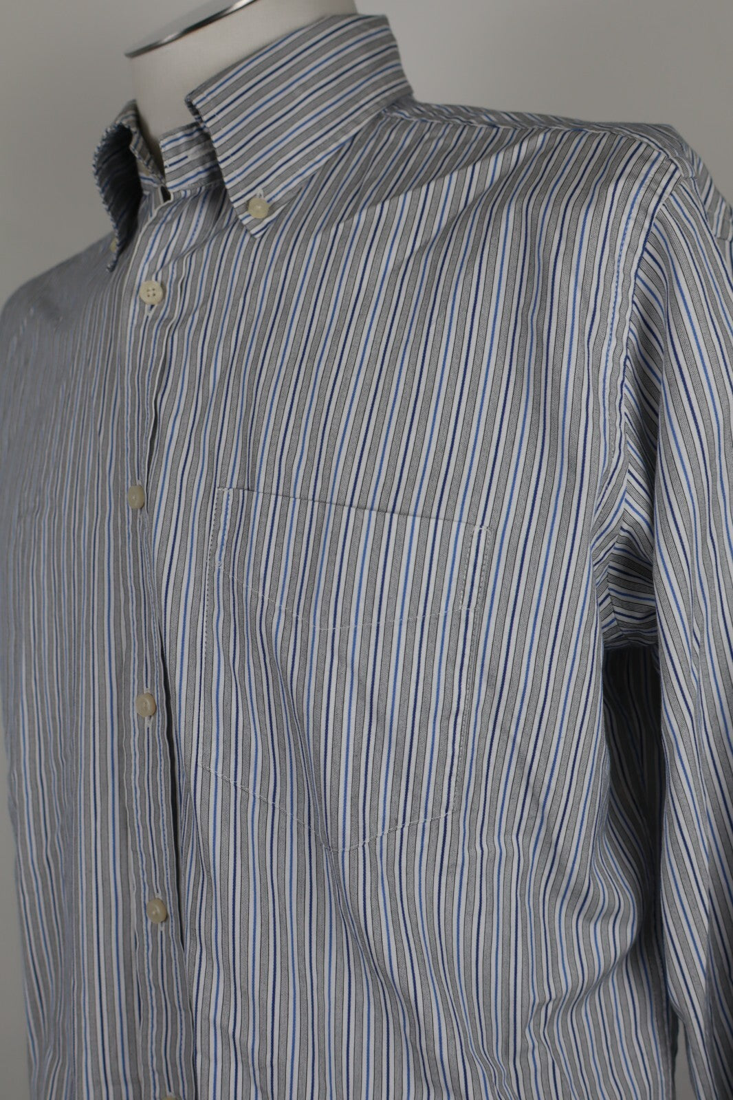 BEST COMPANY CAMICIA UOMO COTONE TG. M MAN CASUAL VINTAGE SHIRT COTTON RIGHE