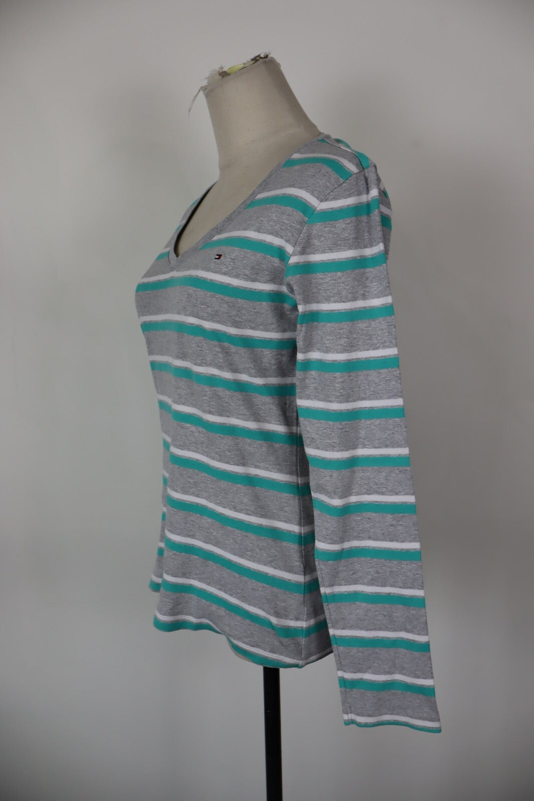 TOMMY HILFIGER MAGLIA DONNA TG. M  WOMAN CASUAL VINTAGE T-SHIRT TOP COTONE