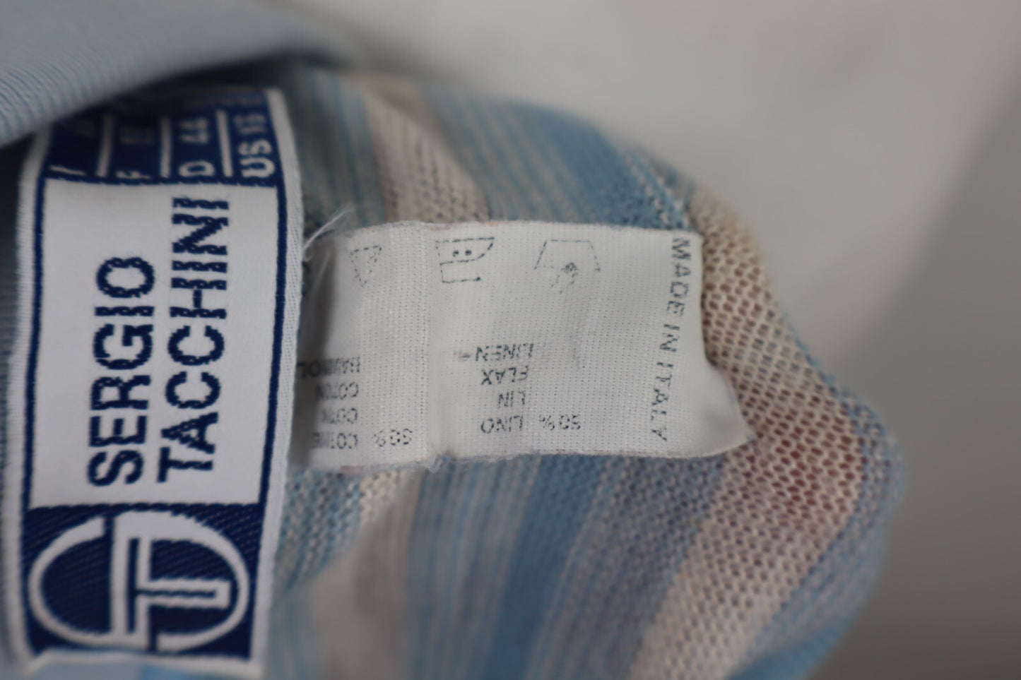 SERGIO TACCHINI MAGLIA POLO COTONE UOMO TG. 2 MAN T-SHIRT CASUAL VINTAGE