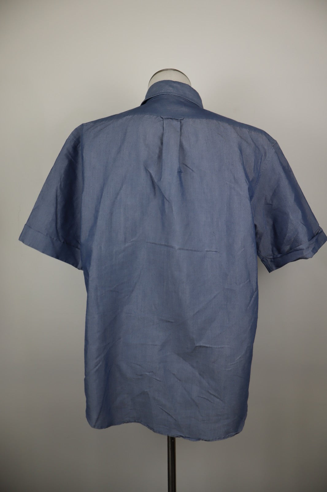 AJ ARMANI JEANS CAMICIA UOMO COTONE TG. L MAN CASUAL VINTAGE COTTON SHIRT TASCHE