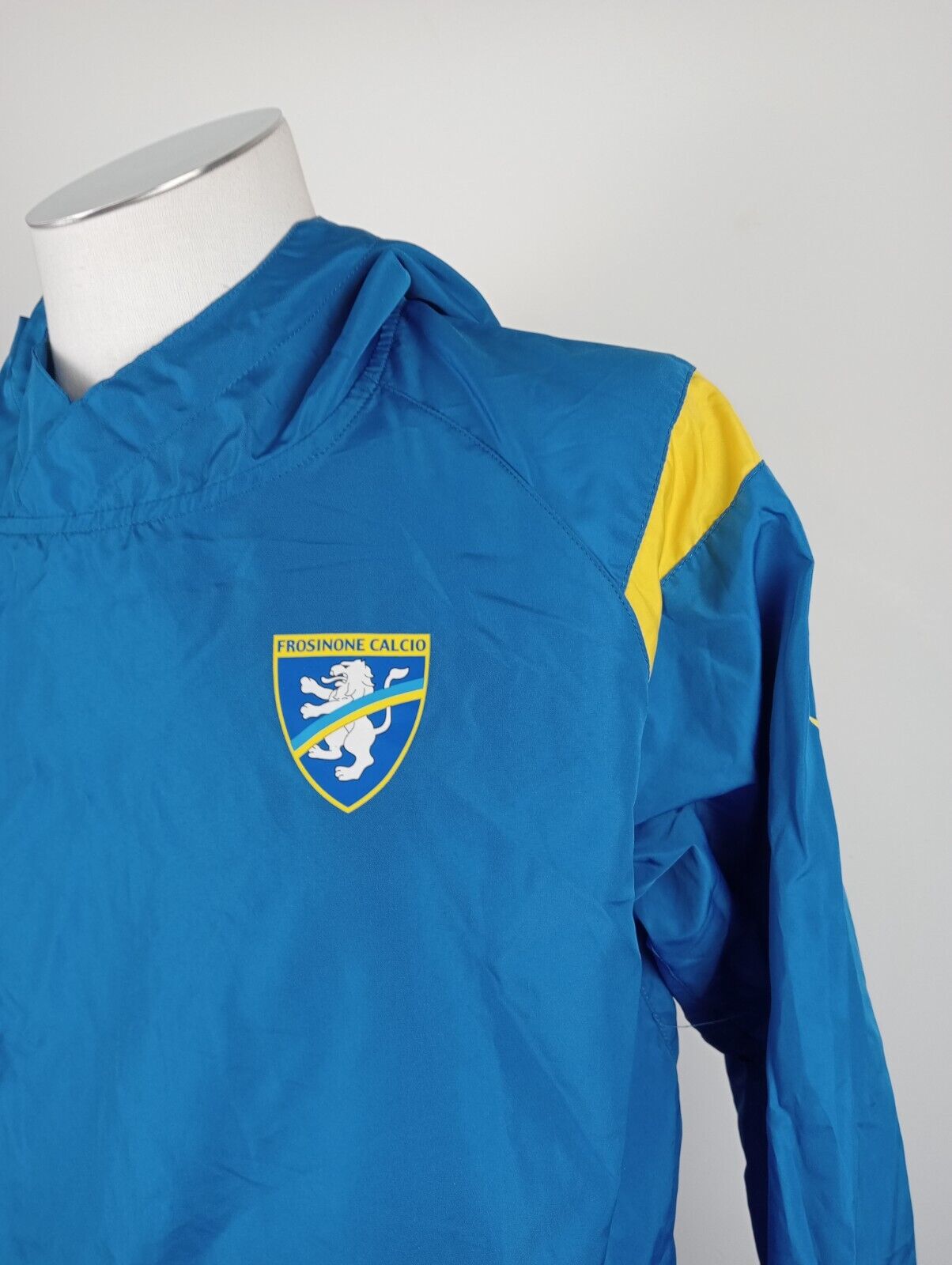 ZEUS FROSINONE FELPA KWAY IMPERMEABILE CALCIO UOMO XS MAN VINTAGE SPORT SOCCER