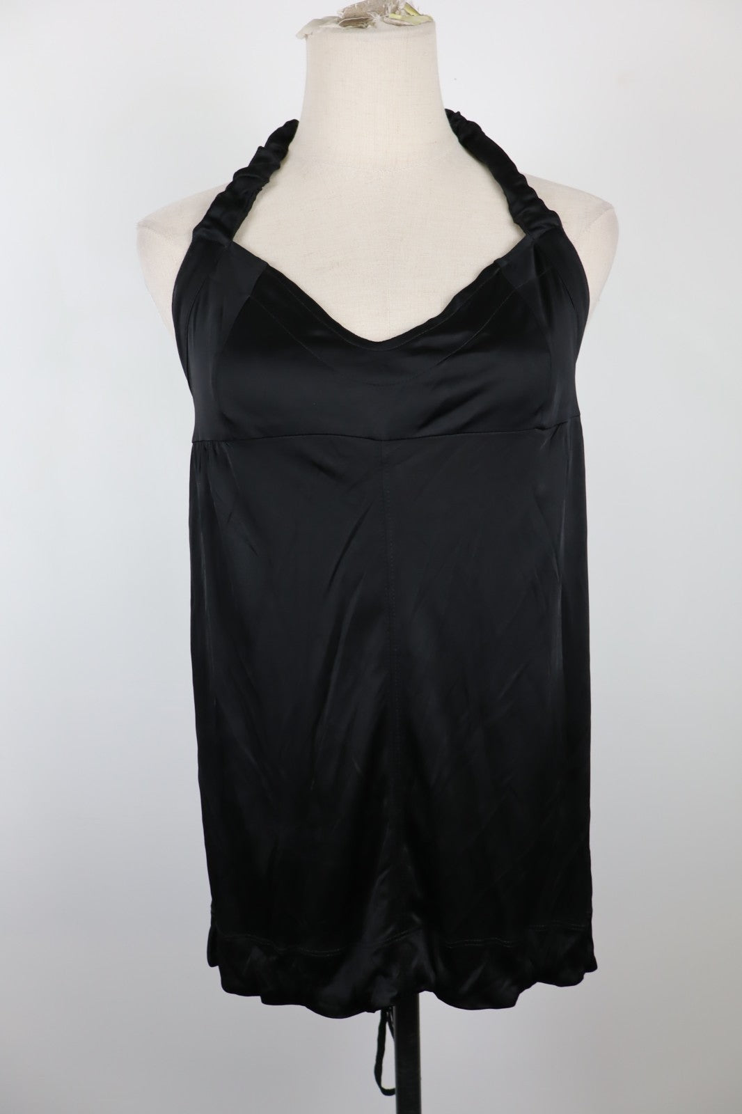 DIESEL MAGLIA CANOTTA DONNA TG. S WOMAN CASUAL VINTAGE T-SHIRT TOP NERO VISCOSA