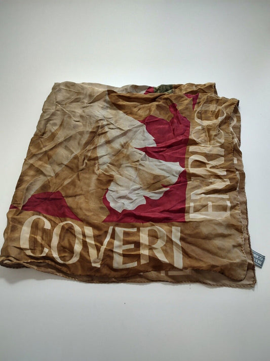 COVERI  FOULARD 100% SILK SCARVES SCARF RECTANGLE SETA MADE IN ITALY