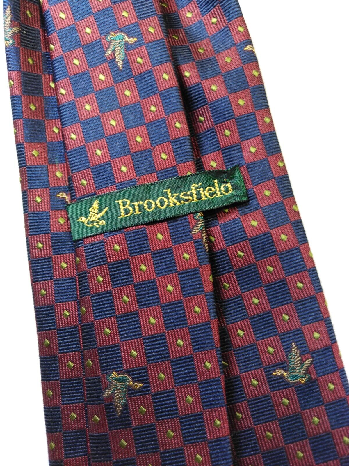 BROOKSFIELD 100% SETA SILK TIE CRAVATTA NECKTIE MADE ITALY VINTAGE CLASSIC