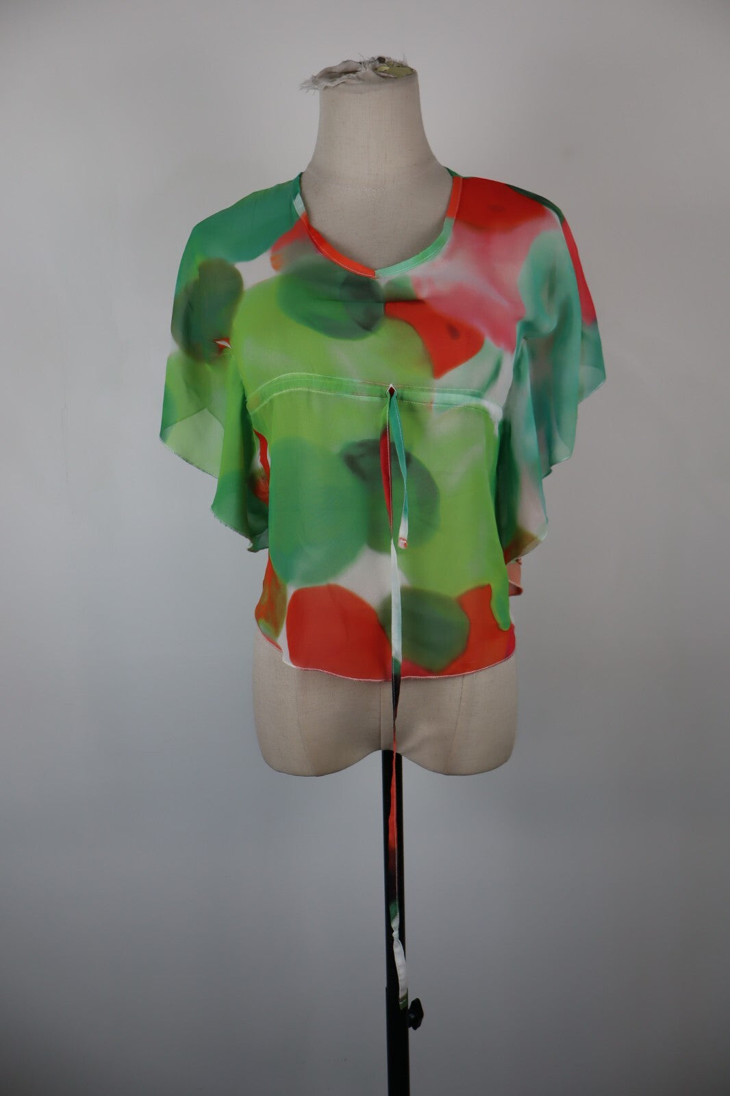 SUNDEK MAGLIA DONNA TG. 6  WOMAN CASUAL VINTAGE T-SHIRT FLOREALE