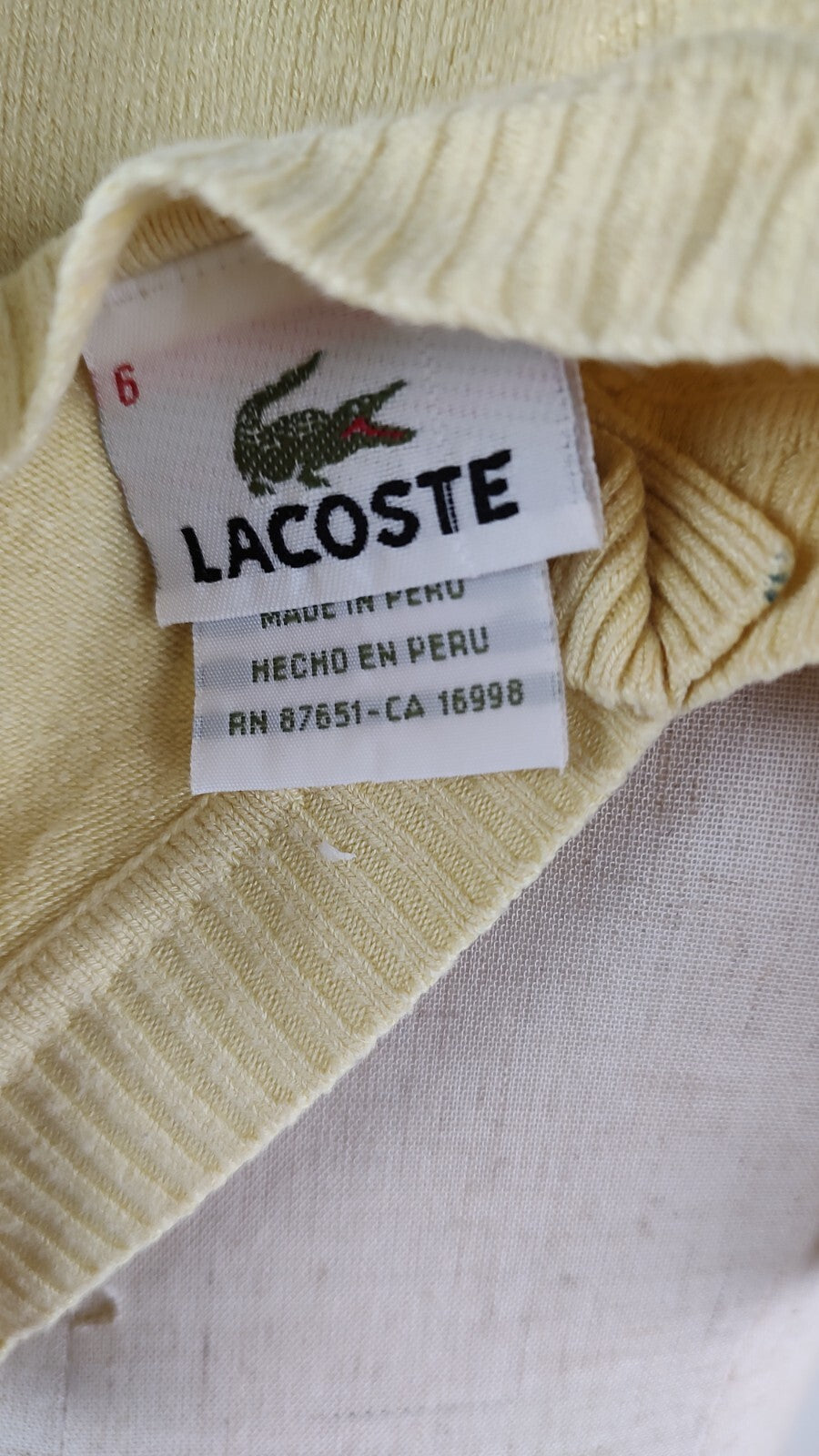 LACOSTE MAGLIA DONNA TG. 6 WOMAN CASUAL T-SHIRT COTONE