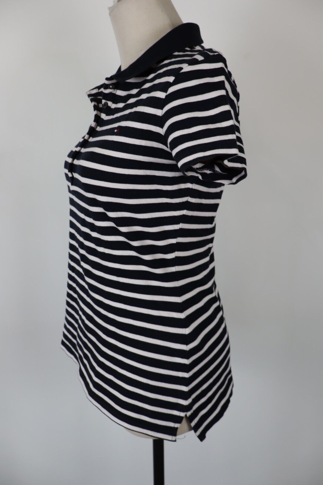 TOMMY HILFIGER POLO MAGLIA DONNA COTONE TG. L WOMAN SHIRT CASUAL VINTAGE