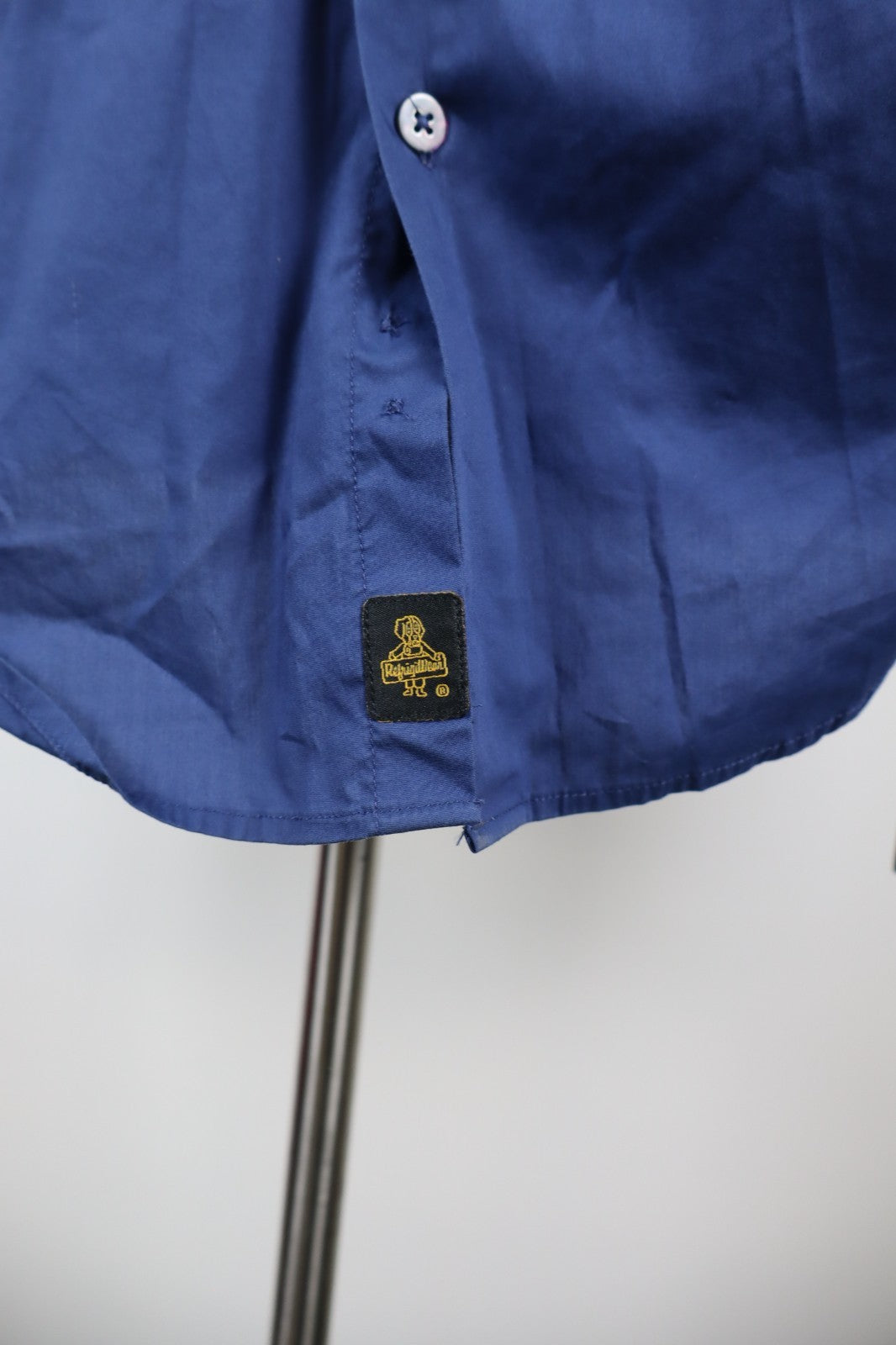 REFRIGIWEAR CAMICIA UOMO TG M MAN CASUAL VINTAGE SHIRT COTONE COTTON LOGO