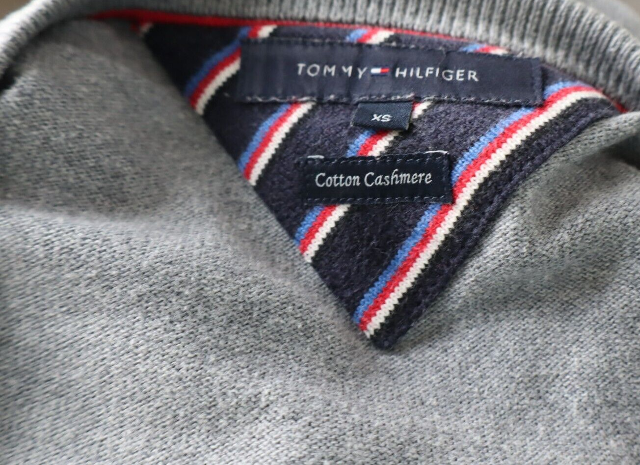 TOMMY HILFIGER MAGLIONE VINTAGE UOMO COTONE Tg. XS MAN CASHMERE SWEATER CASUAL