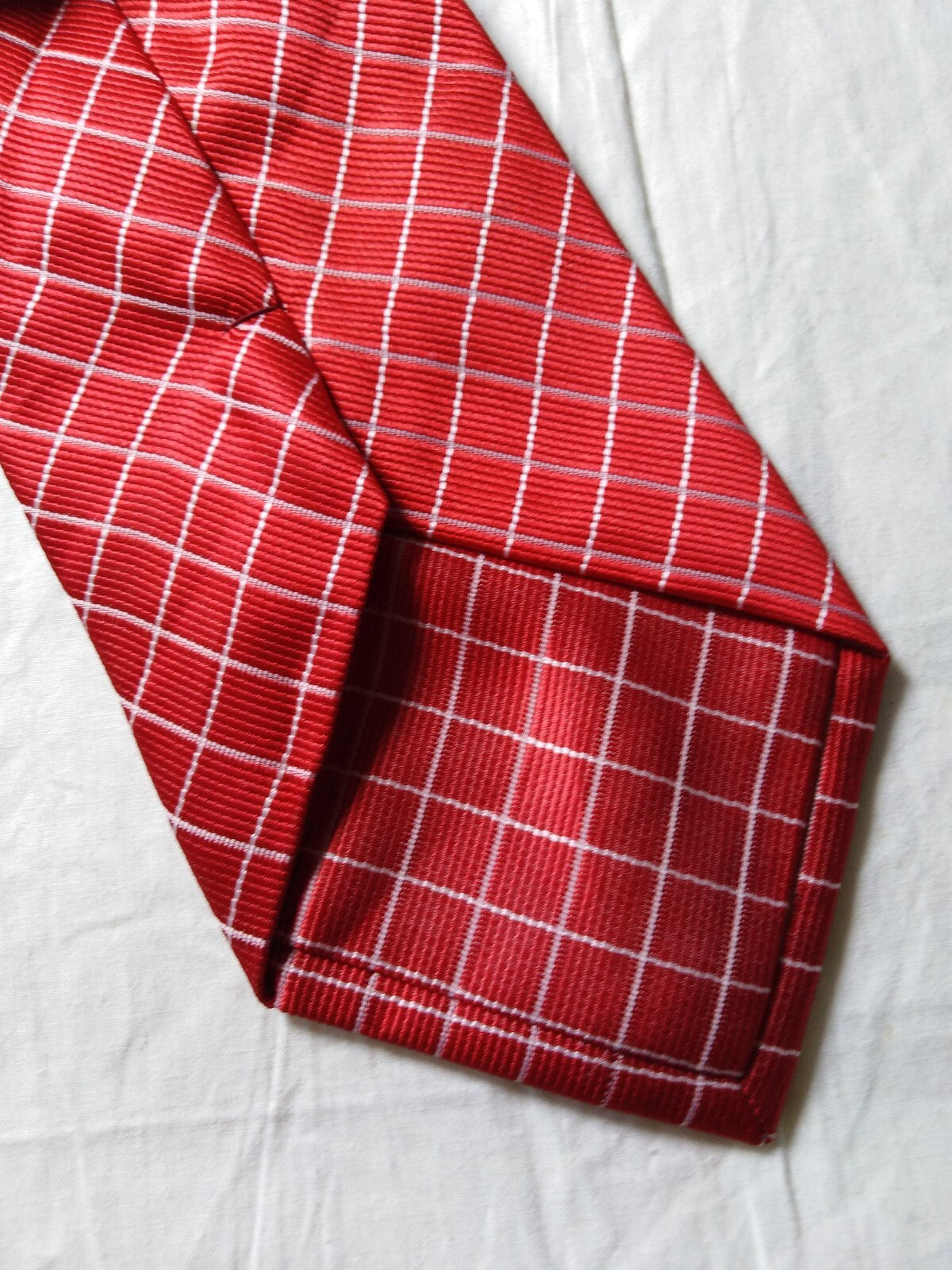 LUCIO LAMBERTI  100%  SILK TIE SETA CRAVATTA SELF TIPPED NECKTIE MADE IN ITALY