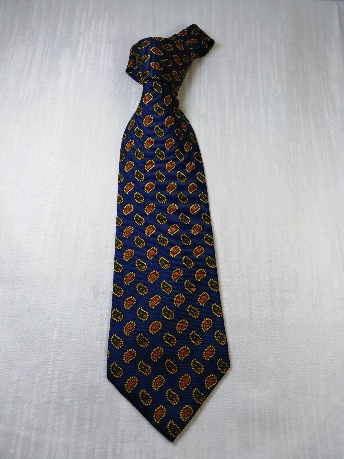 HUGO BOSS 100% SILK TIE SETA CRAVATTA NECKTIE MADE IN ITALIA CLASSIC