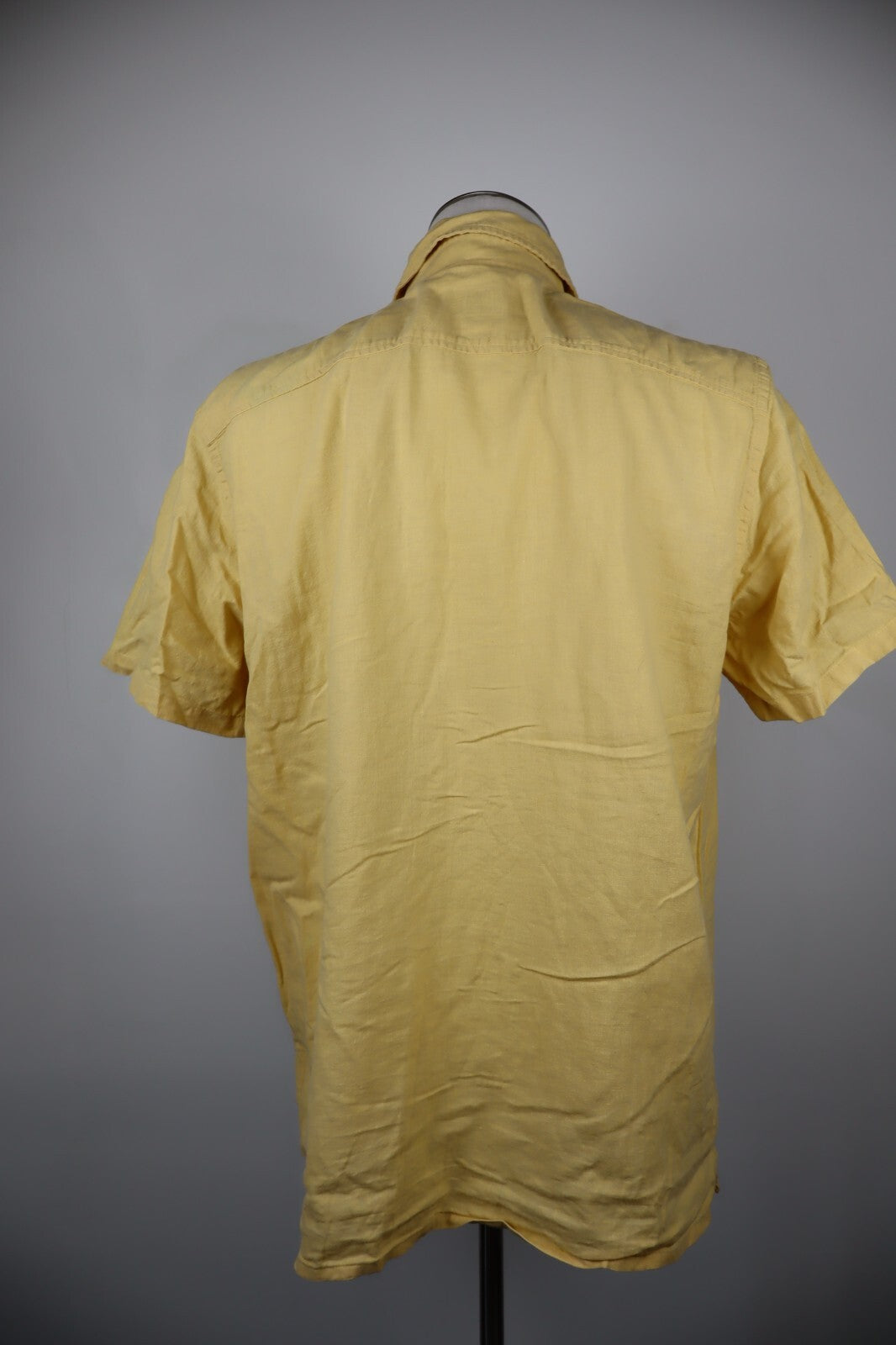 TRUSSARDI JEANS CAMICIA UOMO TG. XL MAN CASUAL VINTAGE SHIRT COTONE  LINO COTTON