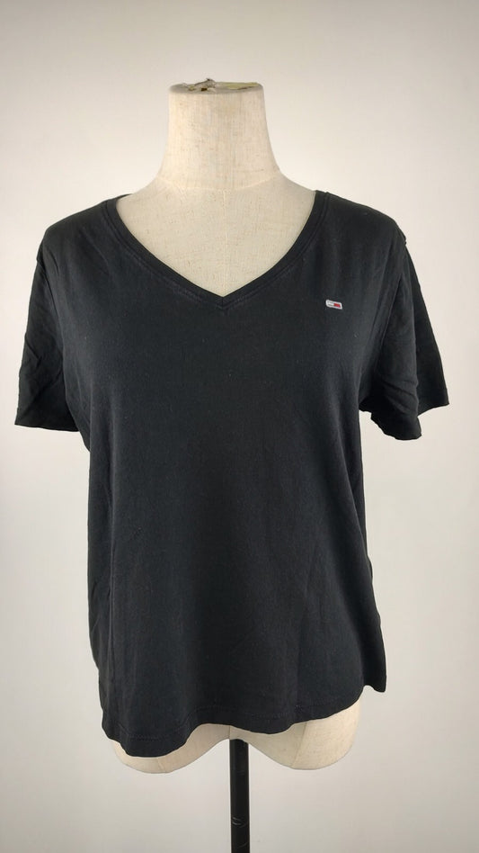 TOMMY JEANS HILFIGER MAGLIA DONNA TG. L WOMAN CASUAL VINTAGE T-SHIRT COTONE