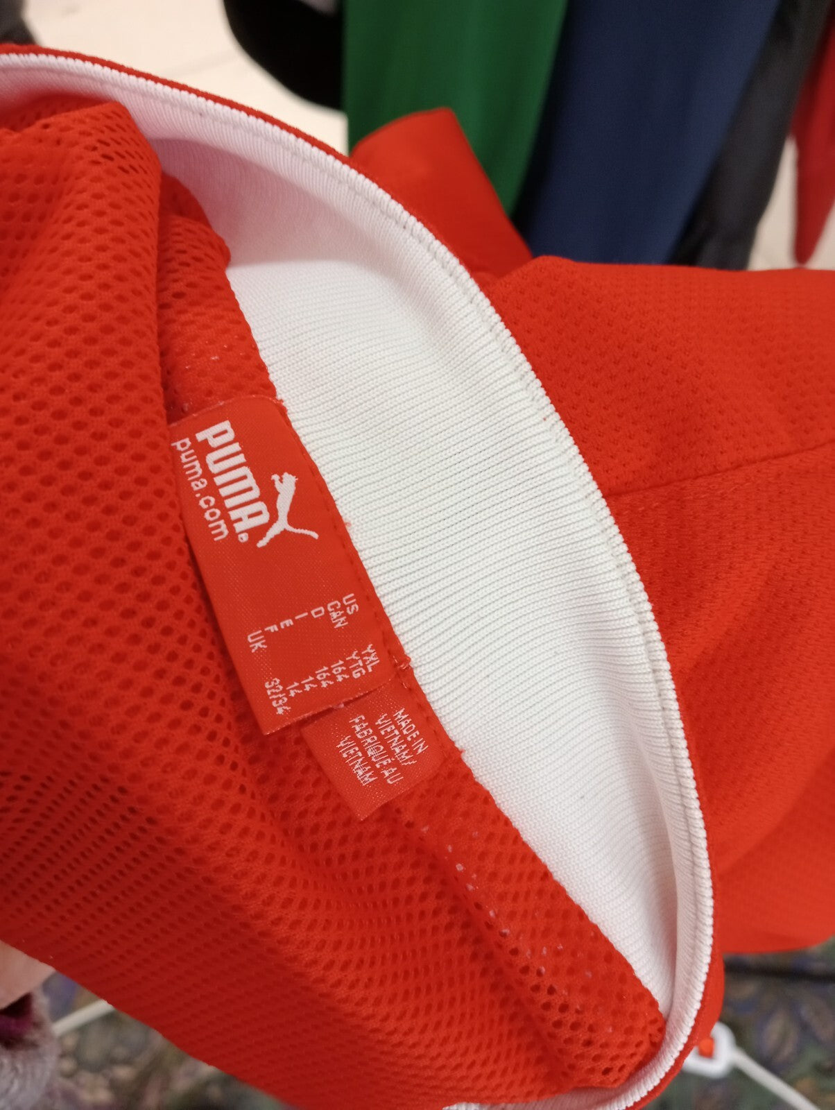 PUMA OLYMPIACOS MAGLIA CALCIO UOMO Tg 14 ANNI SOCCER JERSEY SPORT VINTAGE