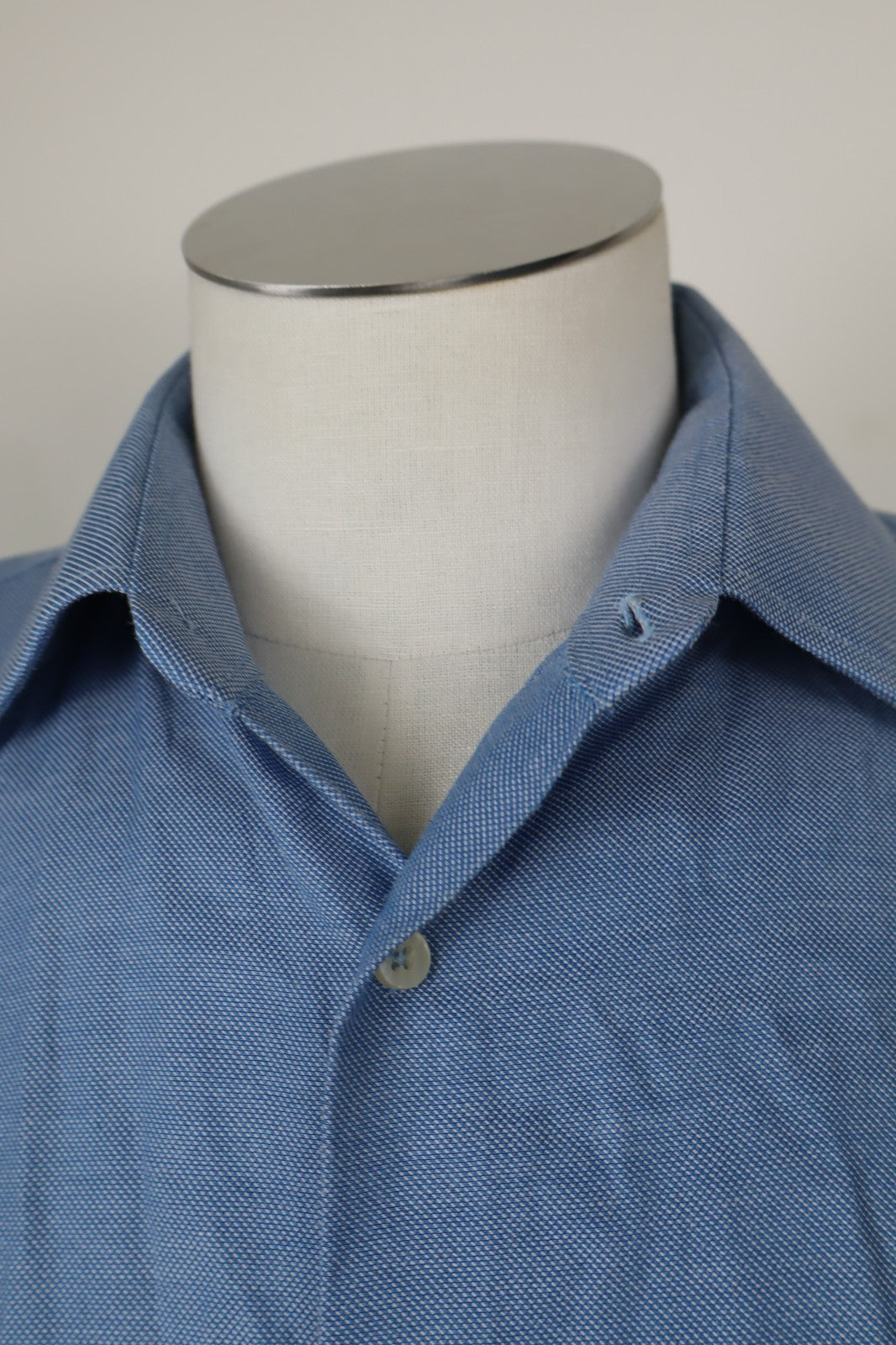 NAZARENO GABRIELLI CAMICIA COTONE UOMO TG. 41 MAN CASUAL VINTAGE SHIRT LOGO