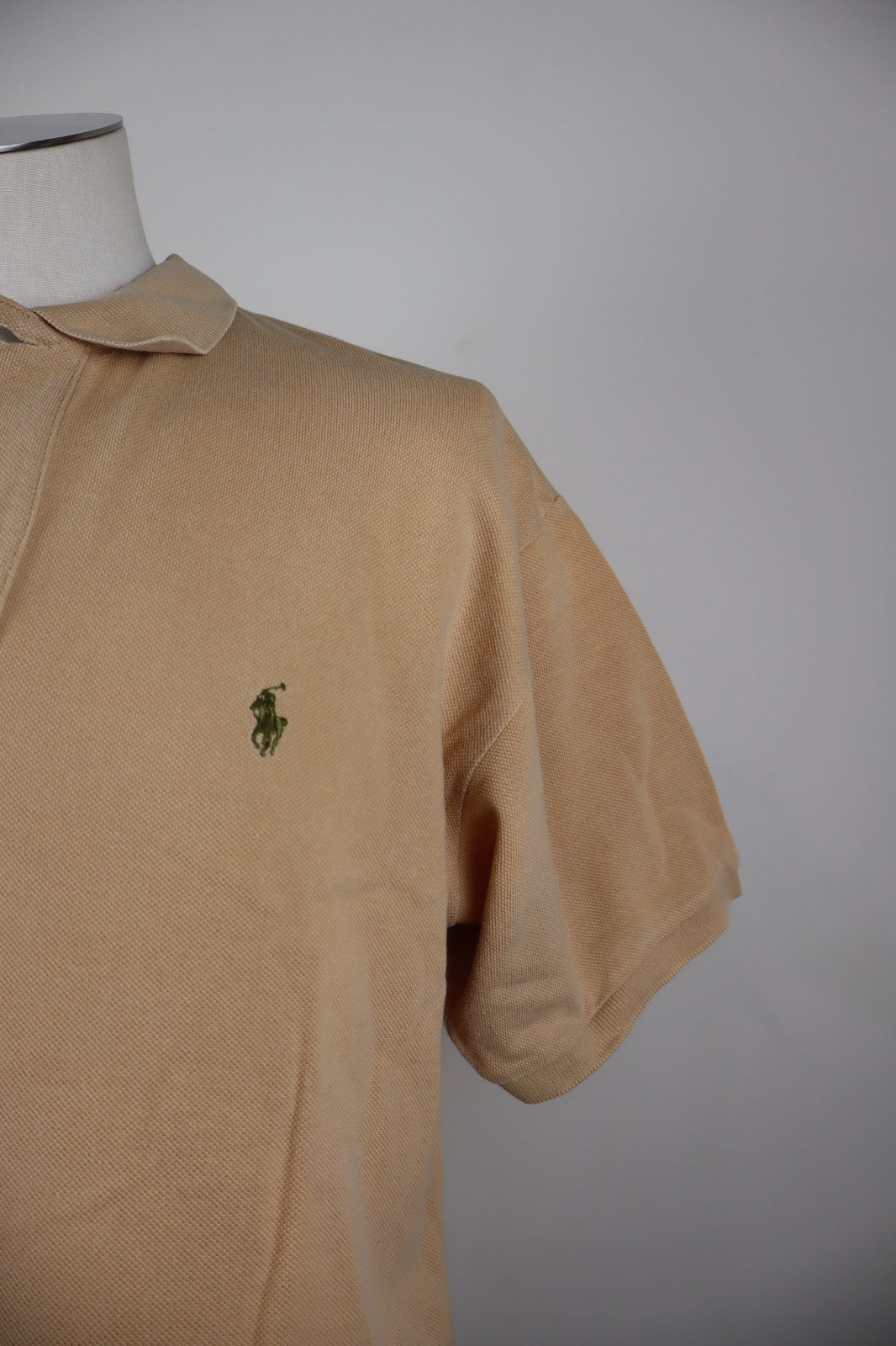RALPH LAUREN MAGLIA POLO UOMO COTONE TG L MAN COTTON SHIRT CASUAL VINTAGE LOGO