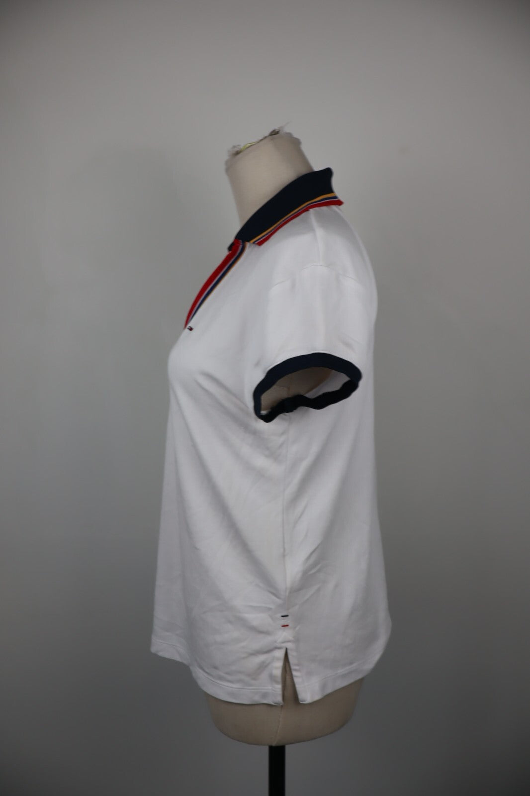 TOMMY HILFIGER DENIM POLO MAGLIA DONNA COTONE TG. S WOMAN SHIRT CASUAL VINTAGE