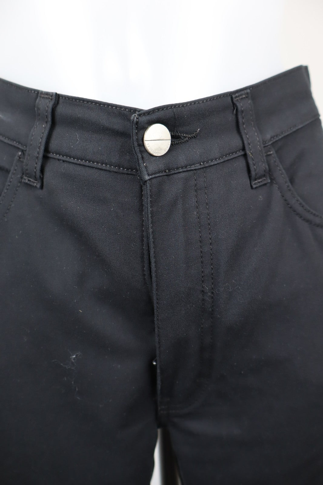 TRUSSARDI JEANS PANTALONE DONNA TG 41 27 WOMAN VINTAGE PANTS LYCRA LOGO NERO