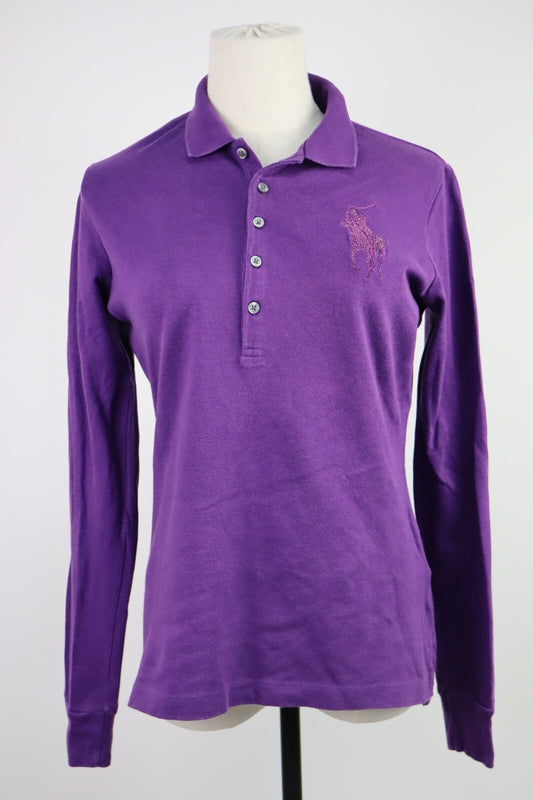 RALPH LAUREN POLO DONNA MAGLIA COTONE TG. L WOMAN COTTON SHIRT CASUAL VINTAGE