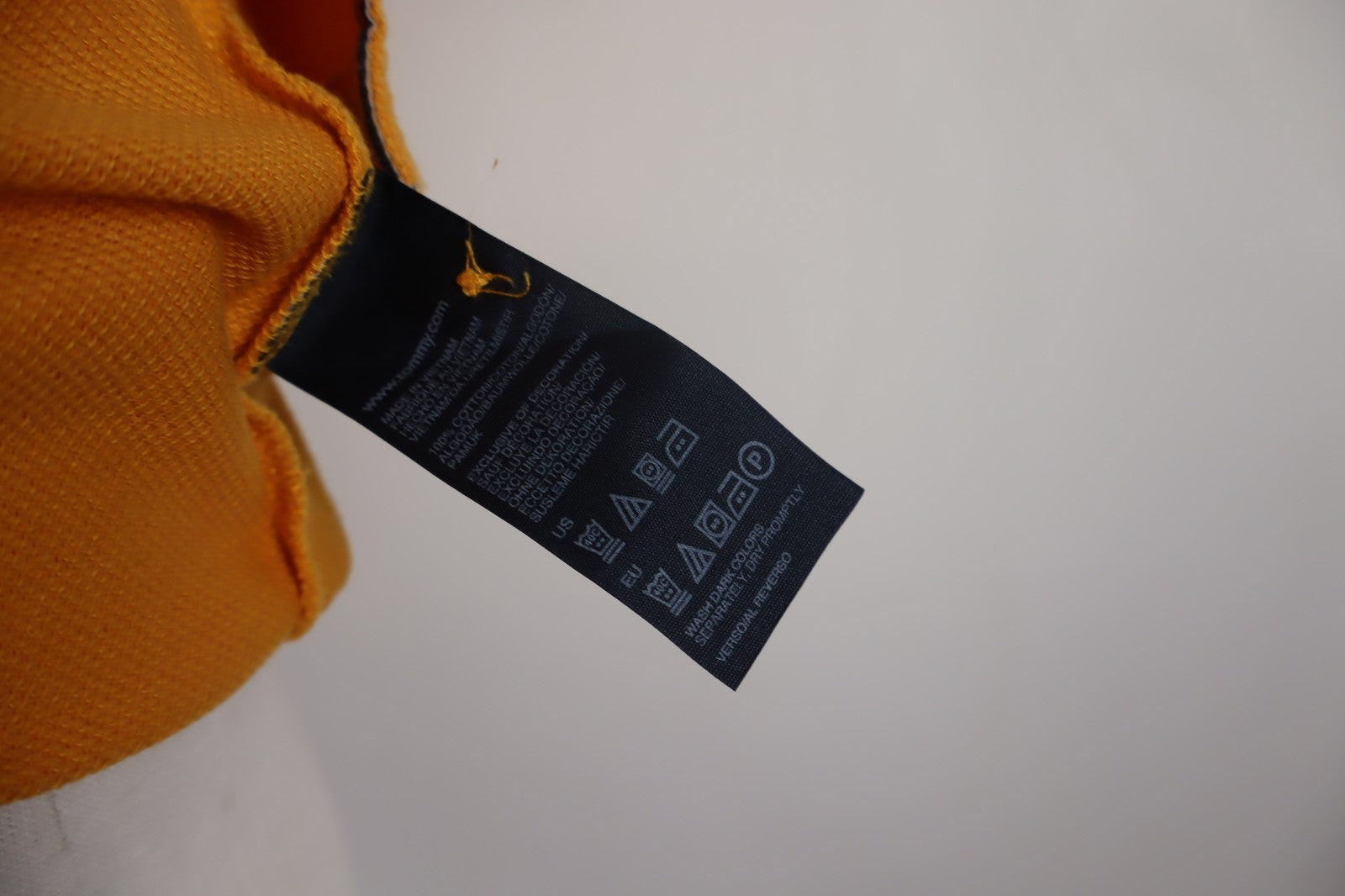 TOMMY HILFIGER MAGLIA POLO UOMO TG. L SLIM MAN T-SHIRT CASUAL VINTAGE BIG LOGO