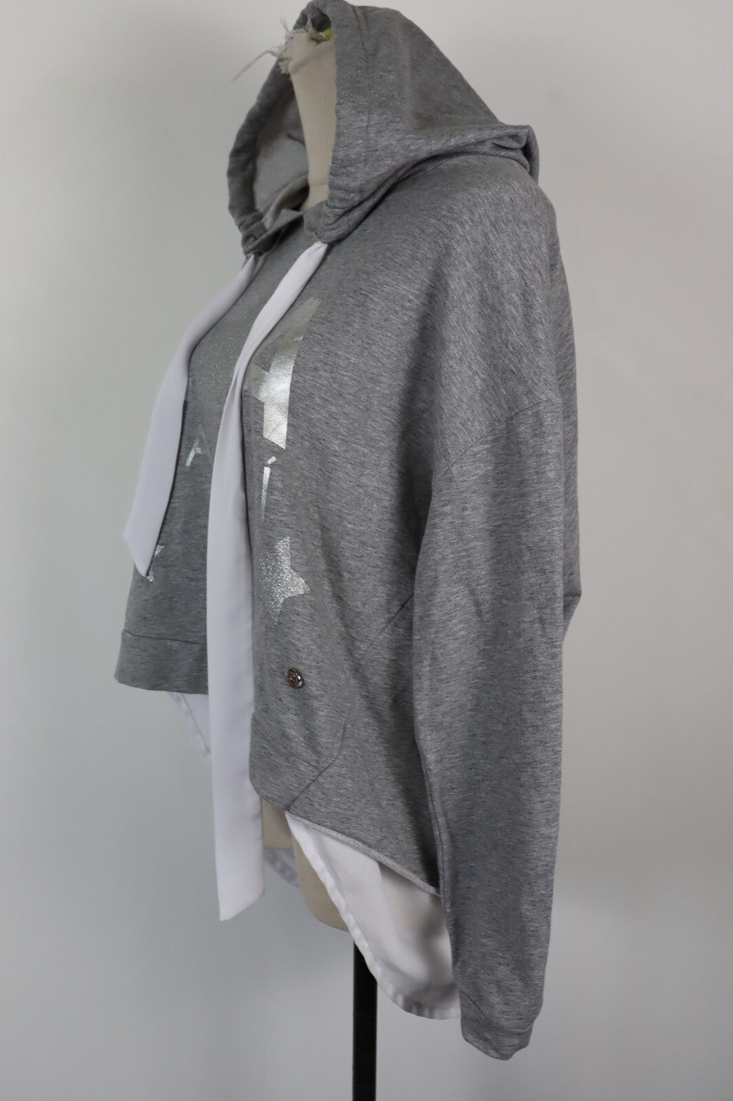 GAUDI FELPA CON CAPPUCCIO DONNA Tg XS WOMAN CASUAL VINTAGE SPORT SWEATSHIRT