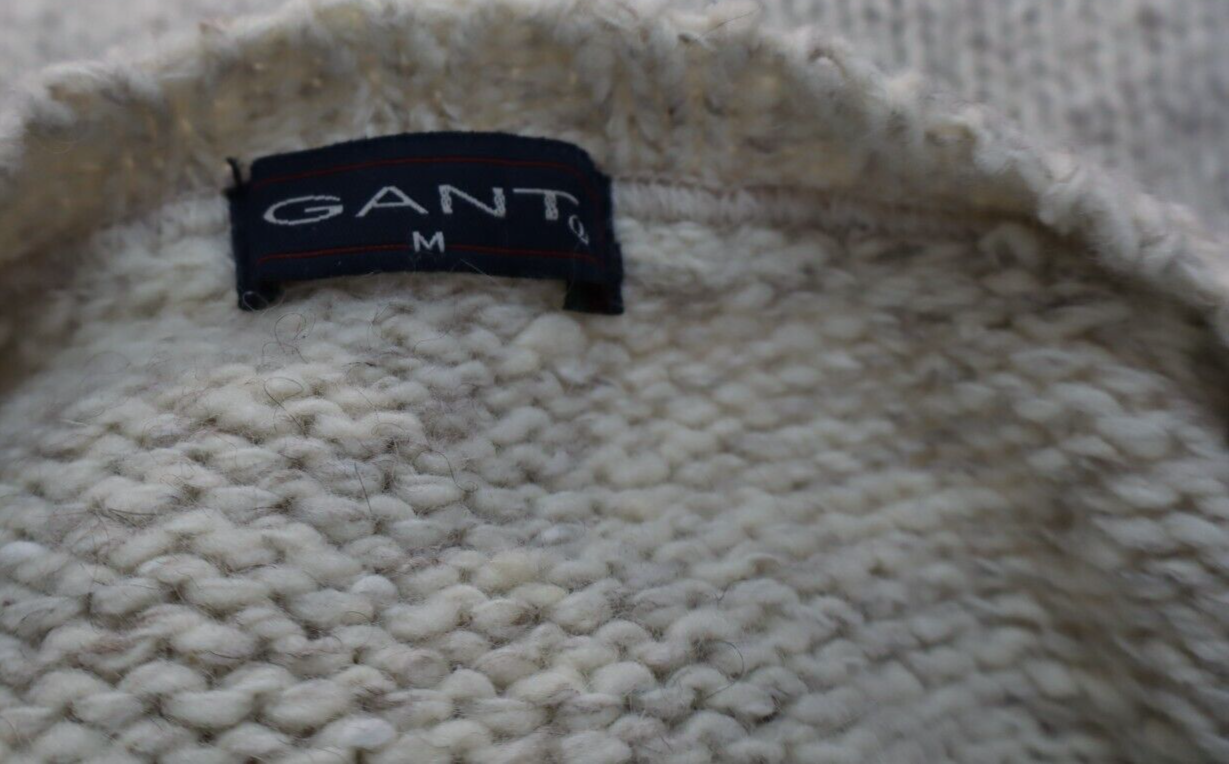 GANT USA MAGLIONE MAGLIA LANA WOOL UOMO Tg. M MAN SWEATER CASUAL VINTAGE