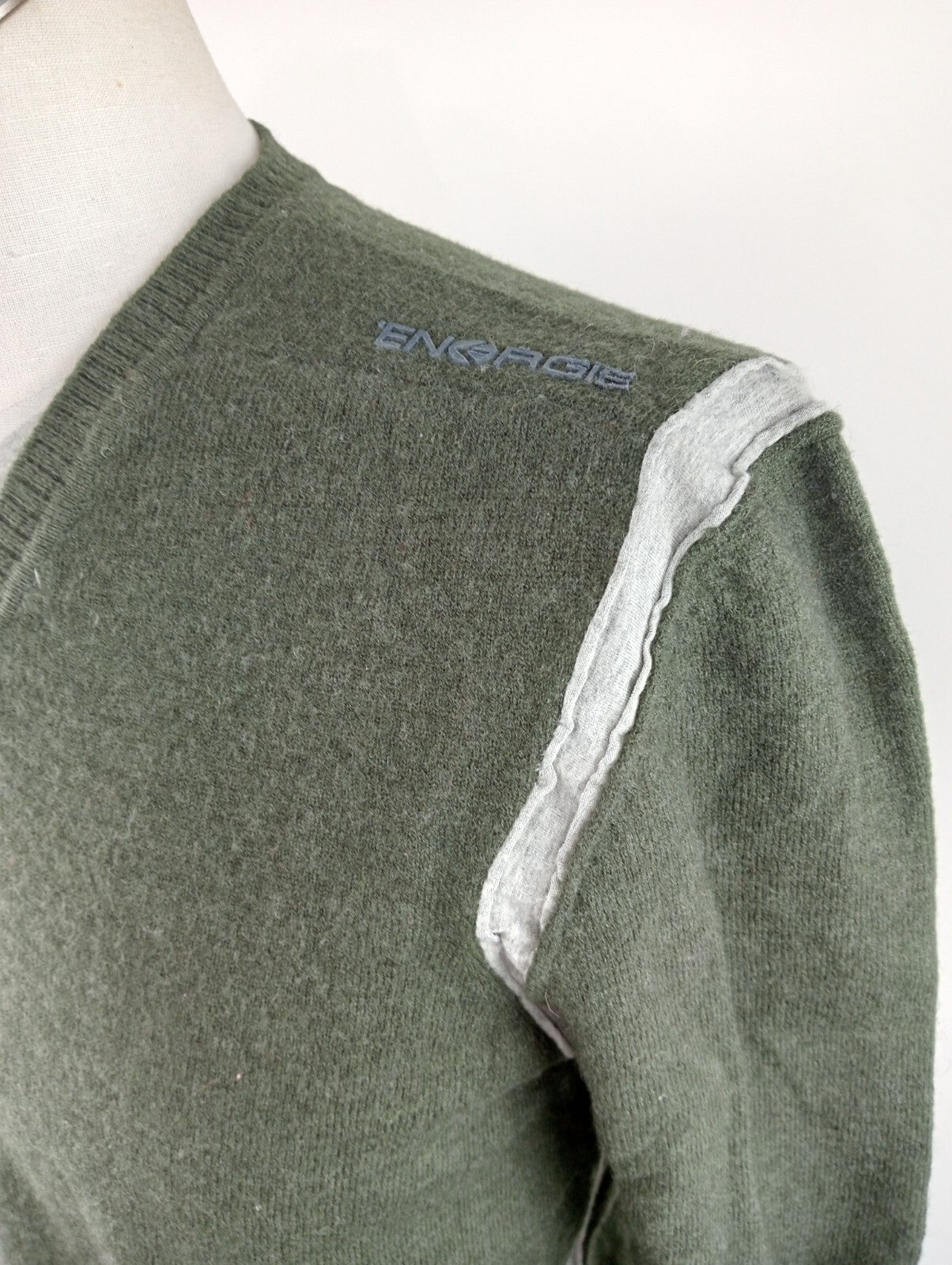 ENERGIE MAGLIONE LANA VINTAGE UOMO L MAN SWEATER CASUAL VINTAGE ITALY