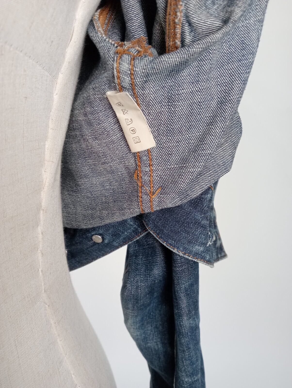 FIORUCCI JEANS GIUBBINO DONNA Tg. S WOMAN CASUAL JACKET COTONE DENIM VINTAGE