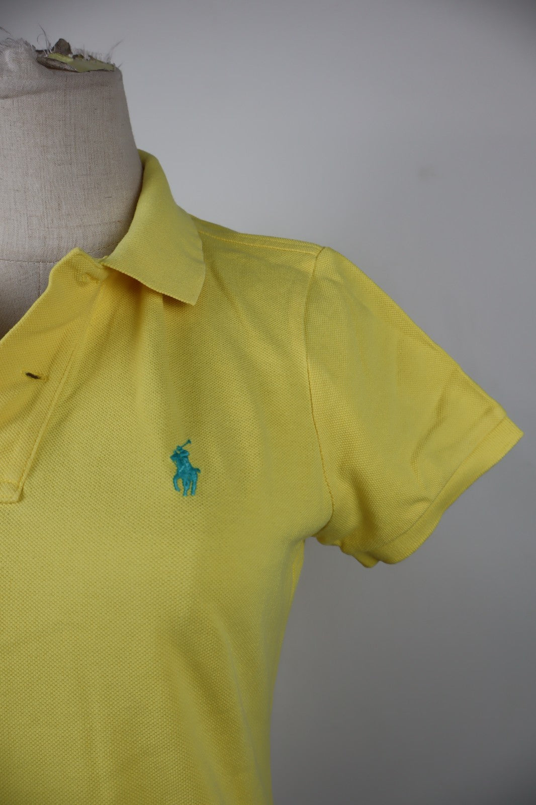 RALPH LAUREN SKINNY POLO DONNA COTONE TG. S WOMAN SHIRT CASUAL VINTAGE COTTON