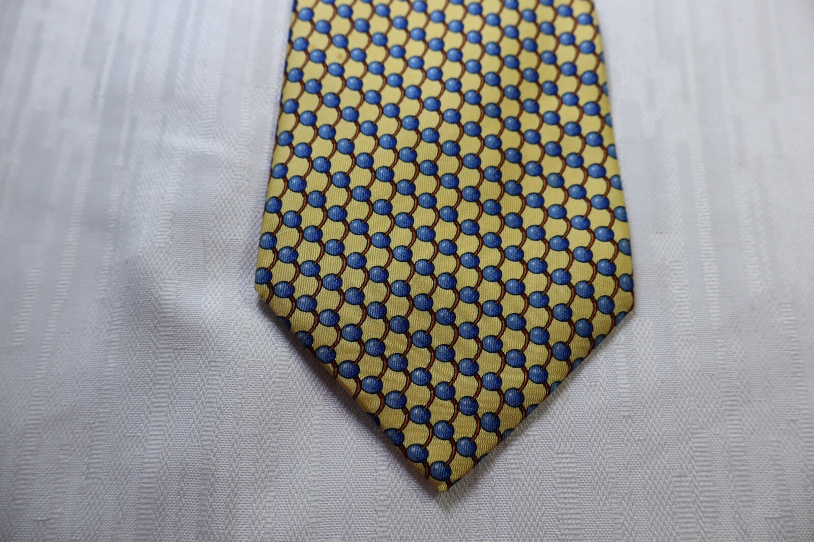 LES COPAINS 100% SILK TIE SETA CRAVATTA NECKTIE MADE IN ITALY CLASSIC