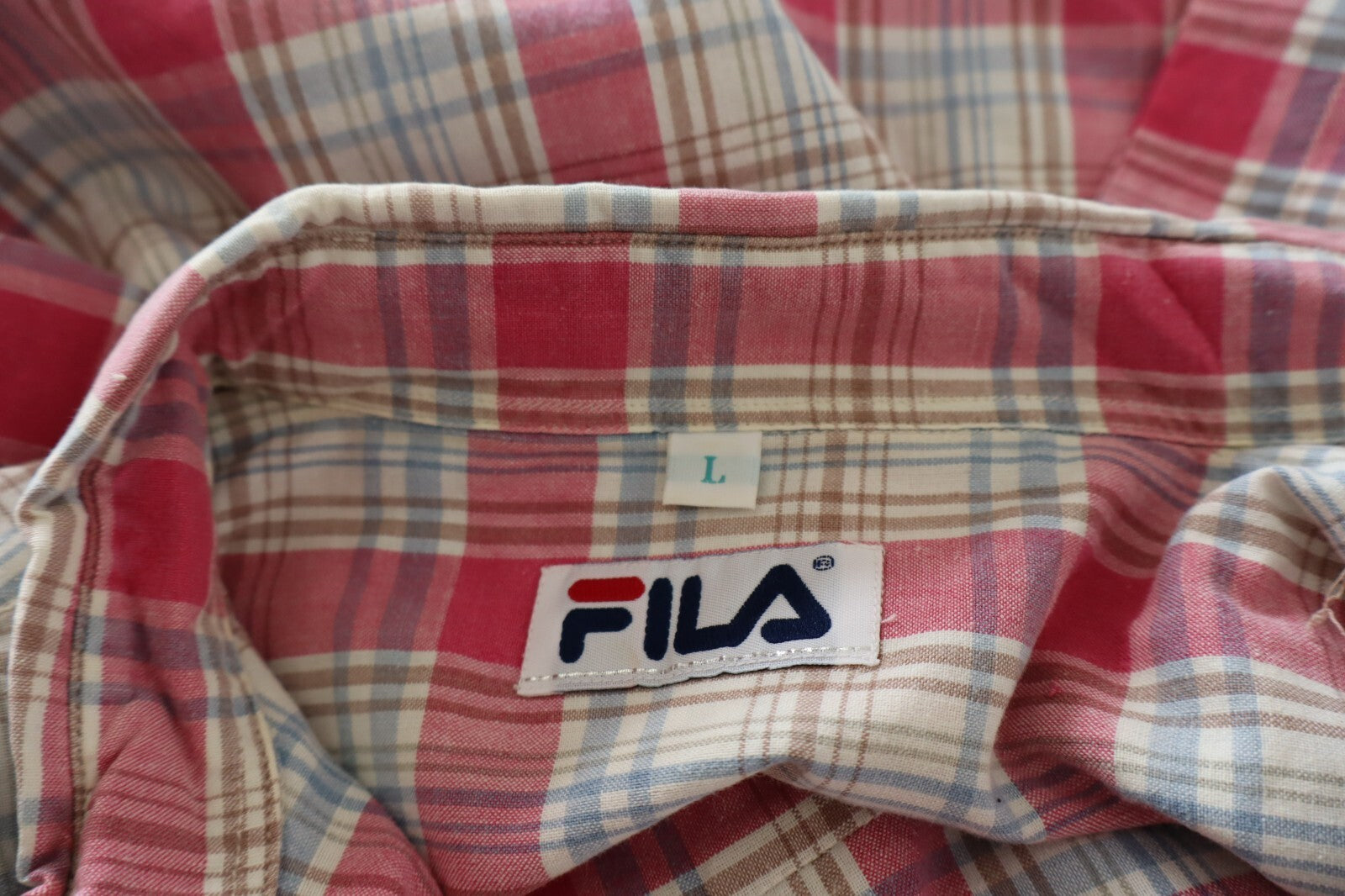 FILA CAMICIA UOMO COTONE TG. L MAN CASUAL VINTAGE SHIRT COTTON