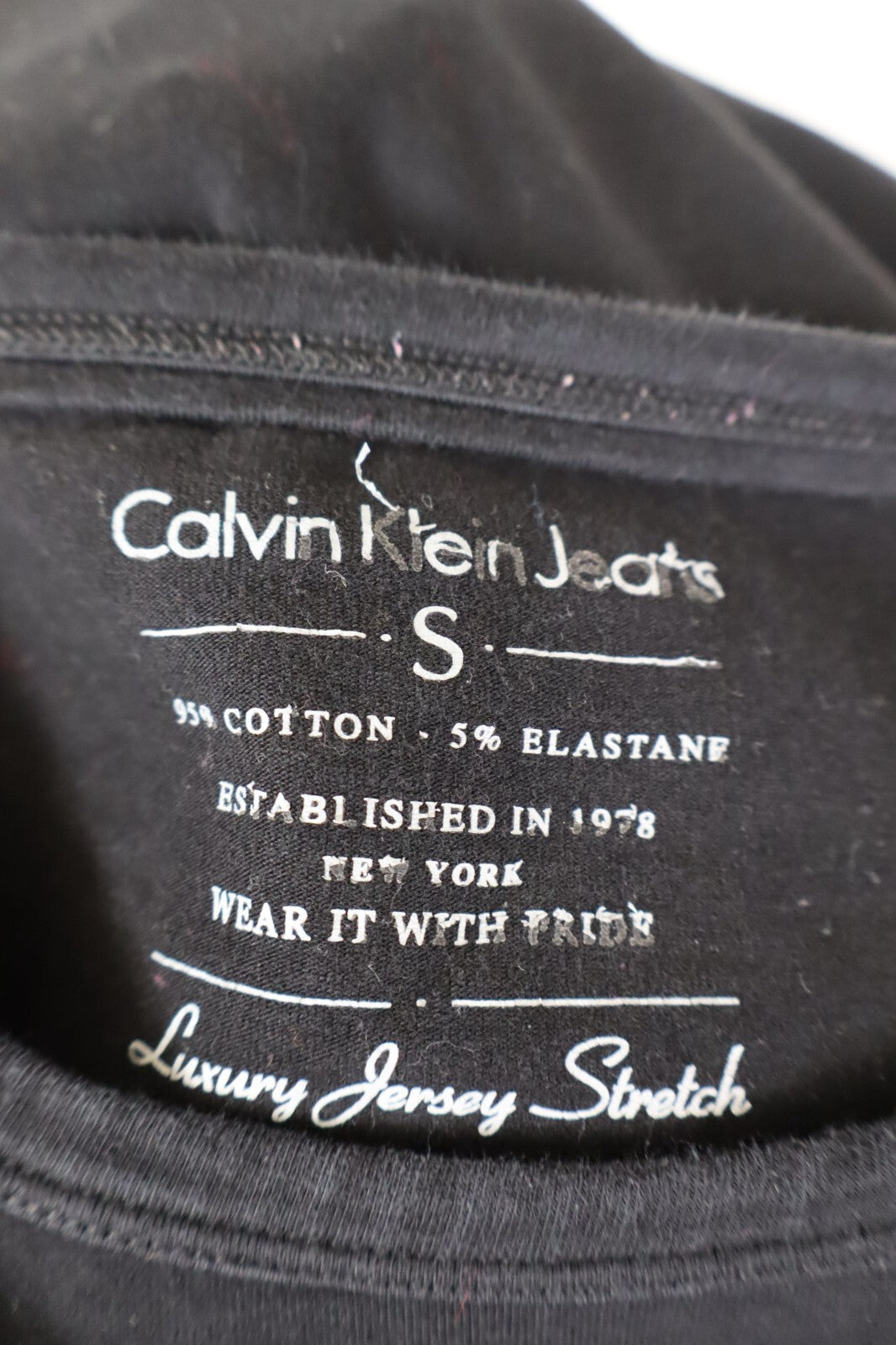 CALVIN KLEIN CK JEANS MAGLIA DONNA TG. S WOMAN CASUAL VINTAGE T-SHIRT TOP