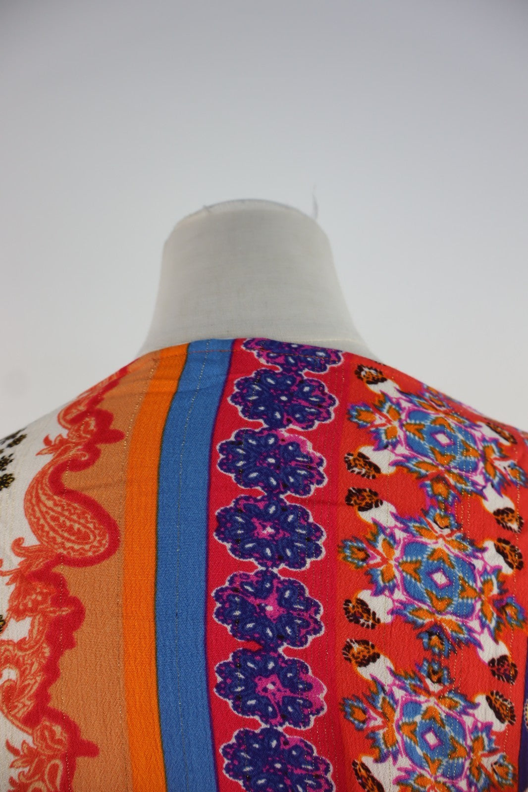 DESIGUAL DONNA MAGLIA TG L WOMAN SHIRT CASUAL VINTAGE TOP MAGLIETTA PATCHWORK